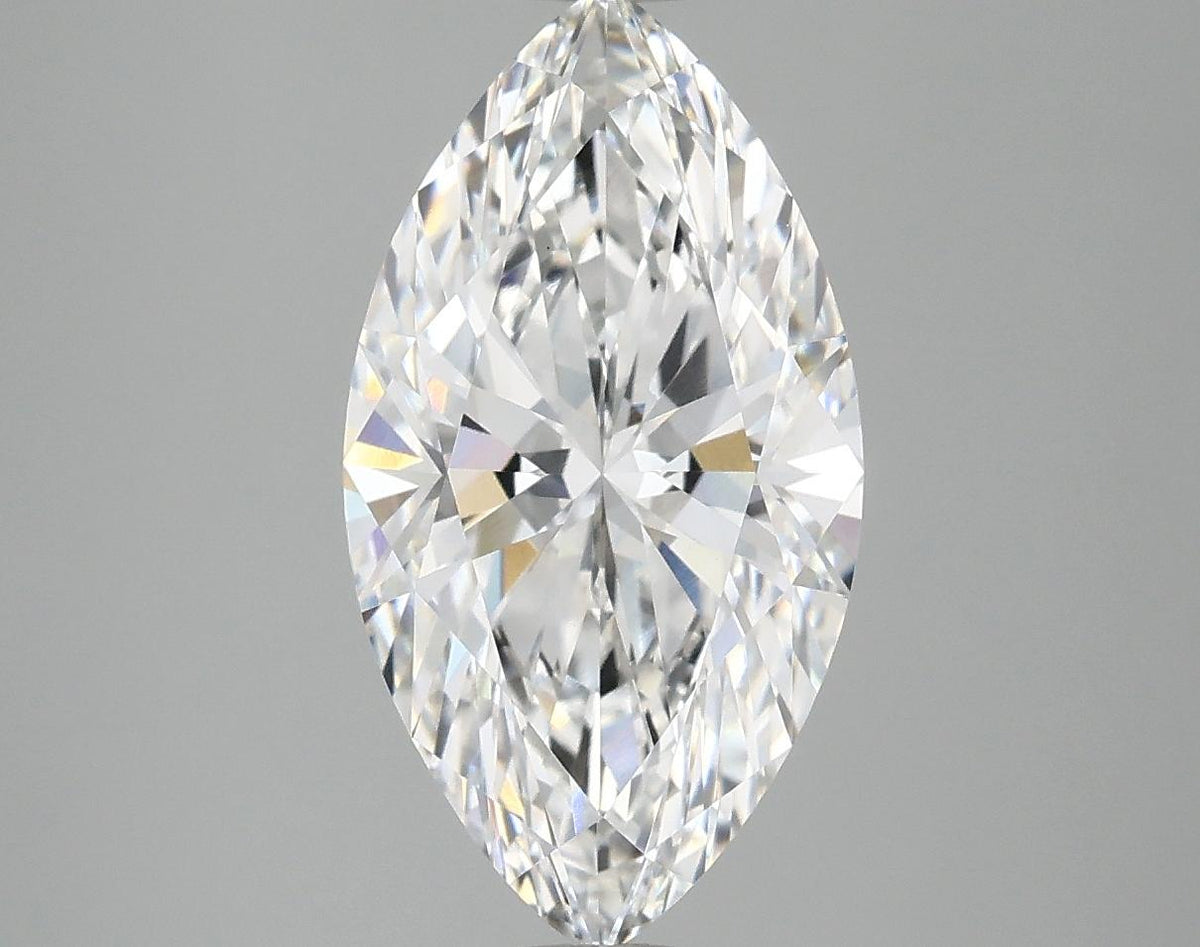 3.08 Carat Marquise Shaped Excellent Cut VVS2 IGI Certified Lab Grown Diamond