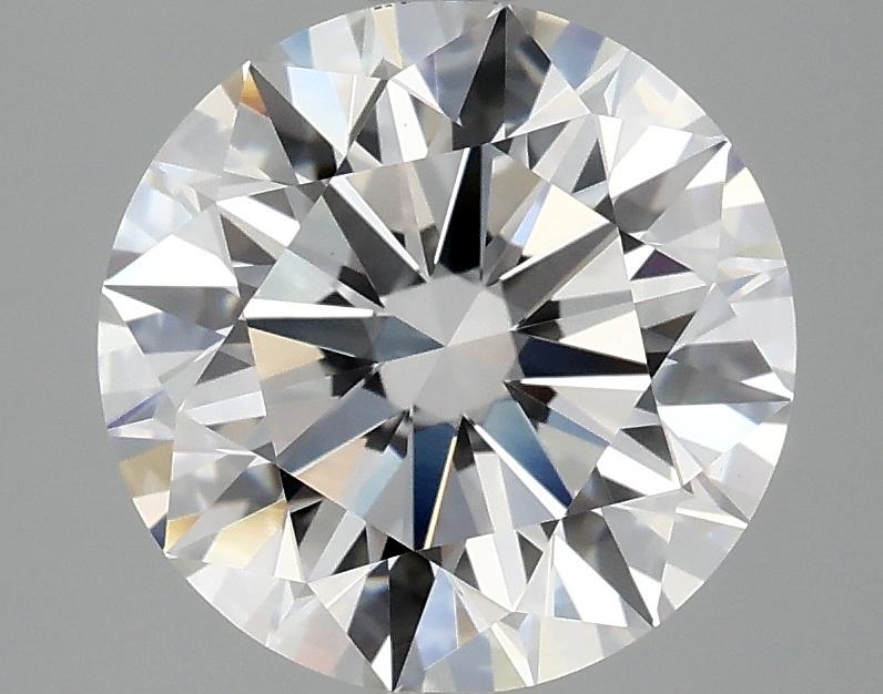 3.09 Carat Round Shaped Ideal Cut VVS2 IGI Certified Lab Grown Diamond