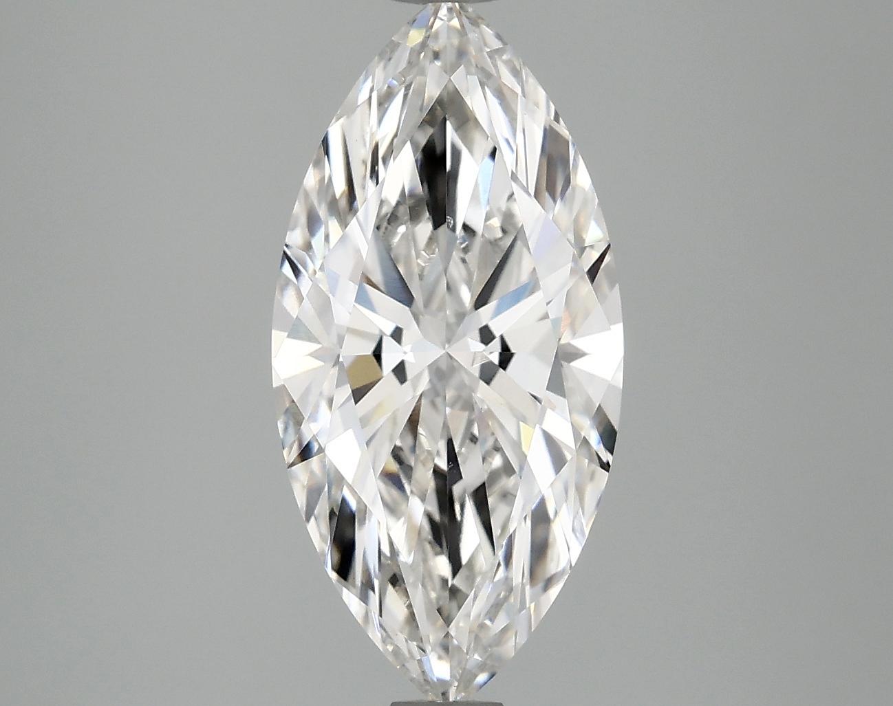 3.1 Carat Marquise Shaped Excellent Cut VVS2 IGI Certified Lab Grown Diamond