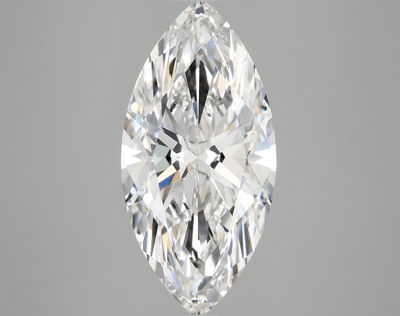 3.08 Carat Marquise Shaped Excellent Cut VS1 IGI Certified Lab Grown Diamond