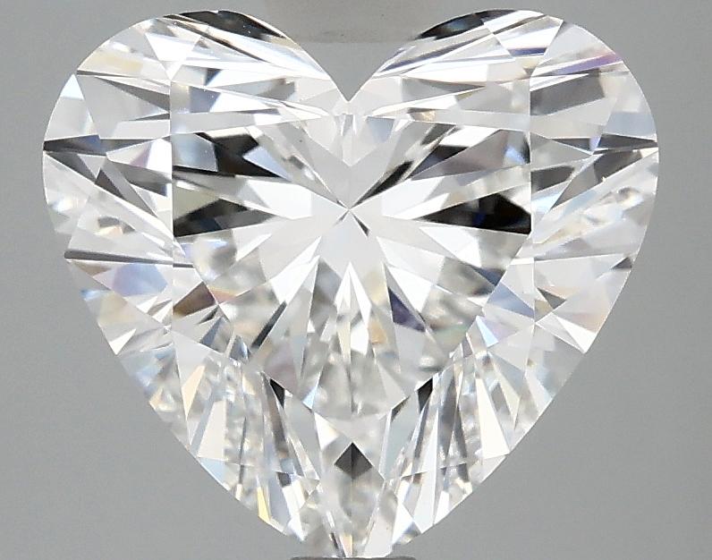 3.09 Carat Heart Shaped Ideal Cut VVS2 IGI Certified Lab Grown Diamond