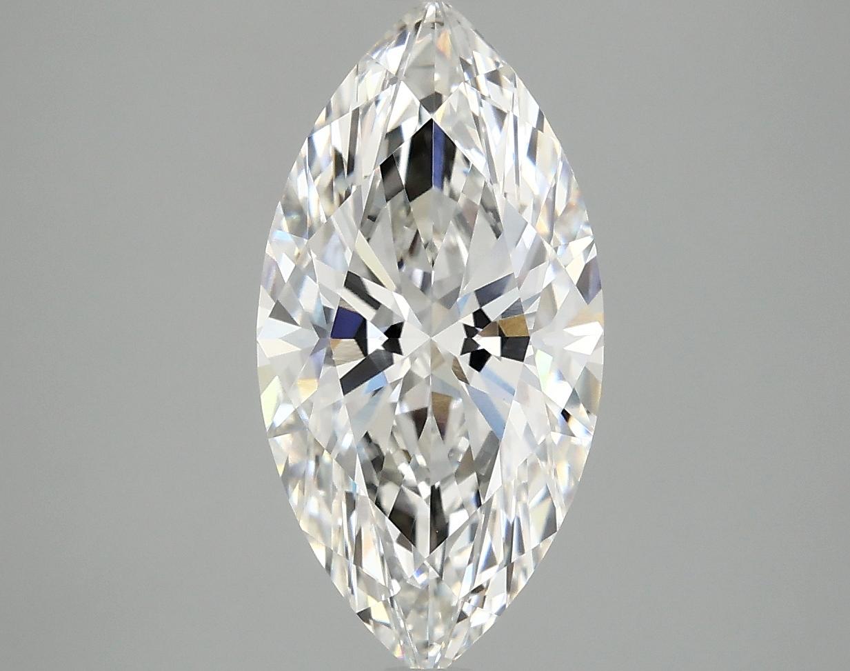 3.01 Carat Marquise Shaped Ideal Cut VVS2 IGI Certified Lab Grown Diamond