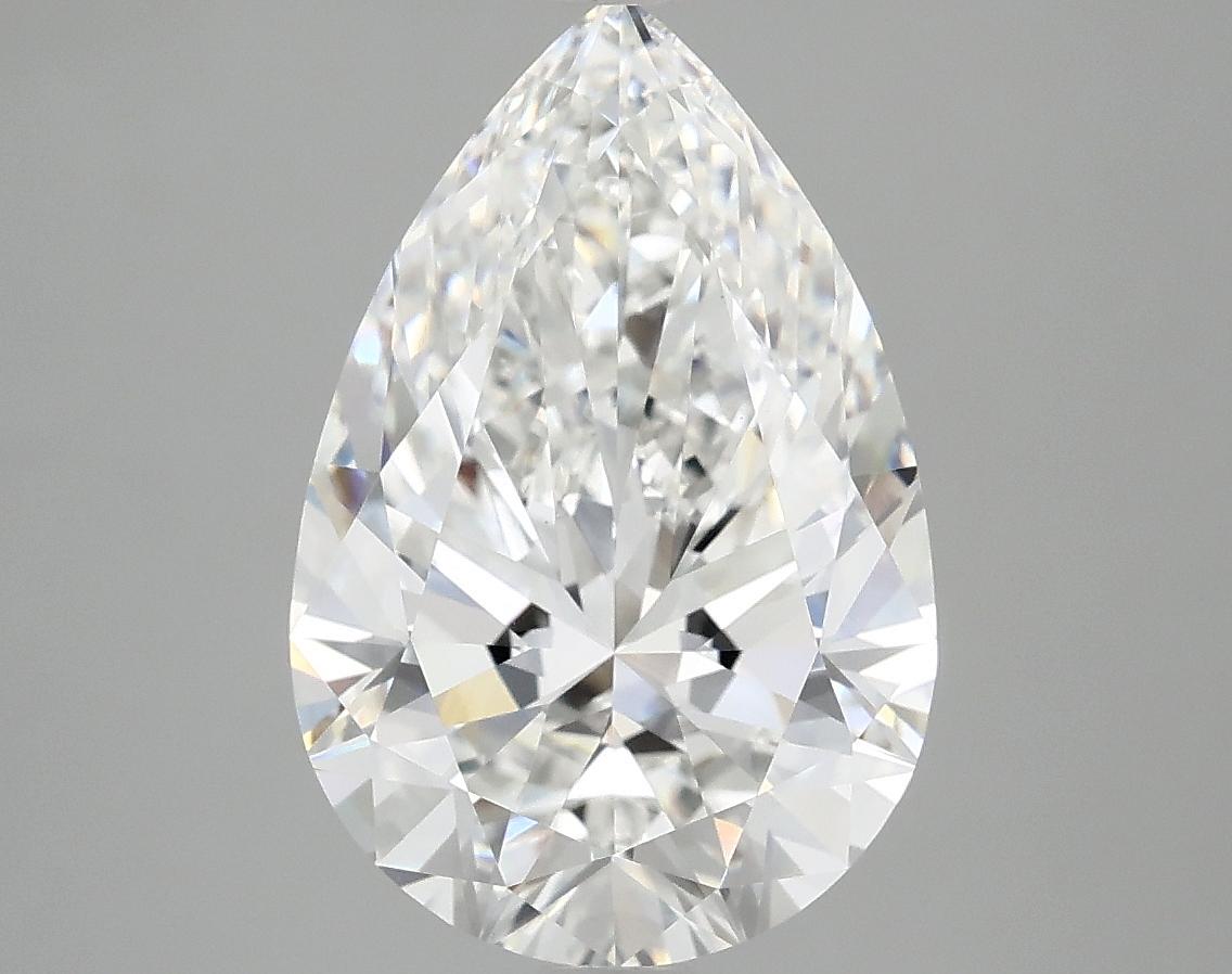 3.78 Carat Pear Shaped Excellent Cut VVS2 IGI Certified Lab Grown Diamond