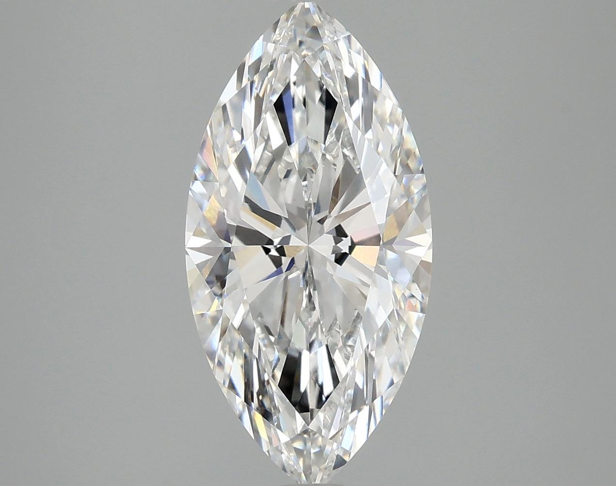 2.98 Carat Marquise Shaped Ideal Cut VVS2 IGI Certified Lab Grown Diamond
