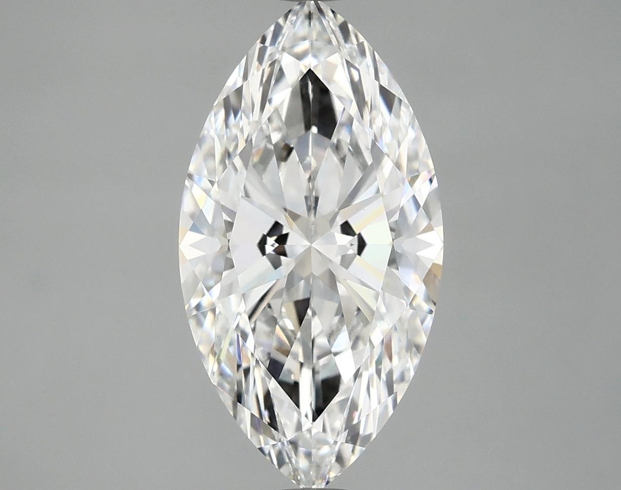3.09 Carat Marquise Shaped Excellent Cut VVS2 IGI Certified Lab Grown ...