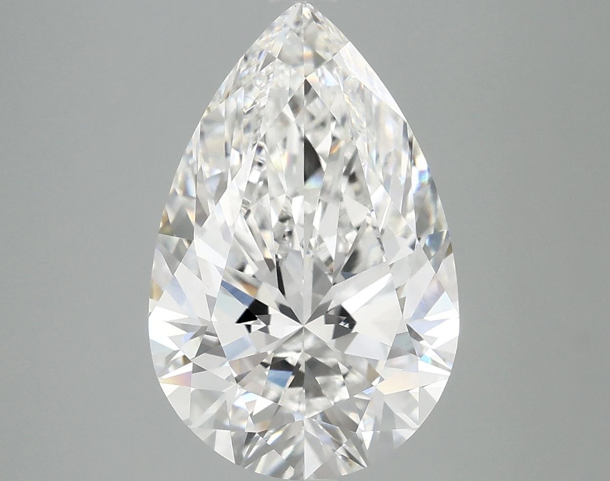 4.9 Carat Pear Shaped Ideal Cut VVS2 IGI Certified Lab Grown Diamond
