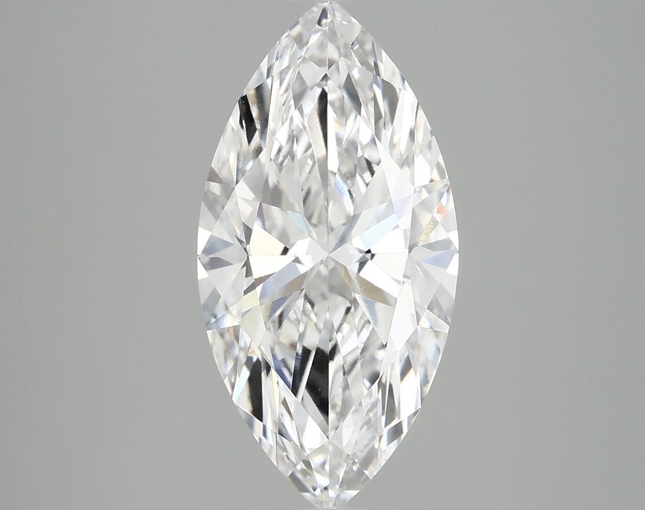 2.39 Carat Marquise Shaped Ideal Cut VVS2 IGI Certified Lab Grown Diamond
