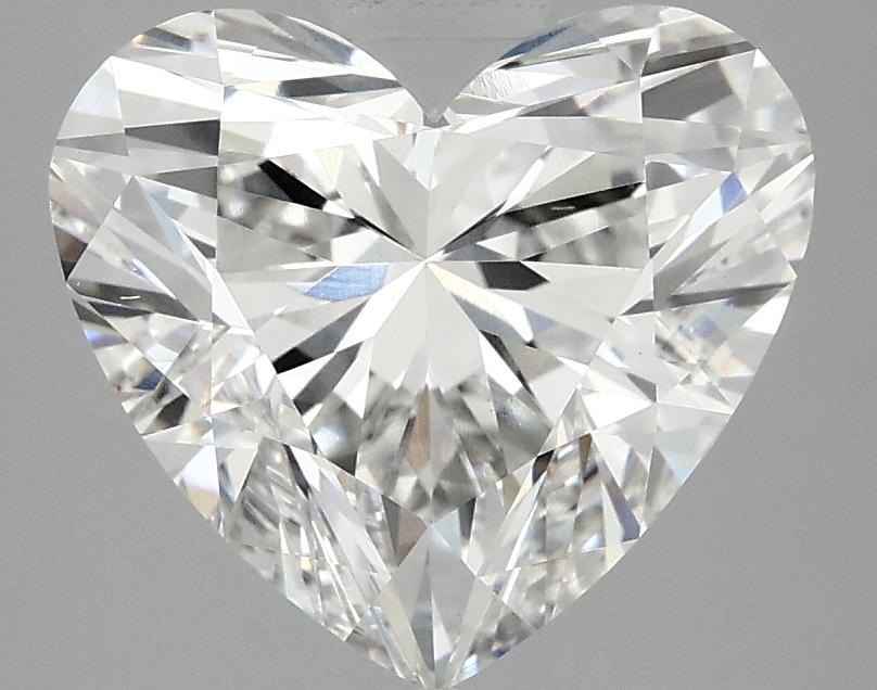 3.09 Carat Heart Shaped Ideal Cut VS2 IGI Certified Lab Grown Diamond