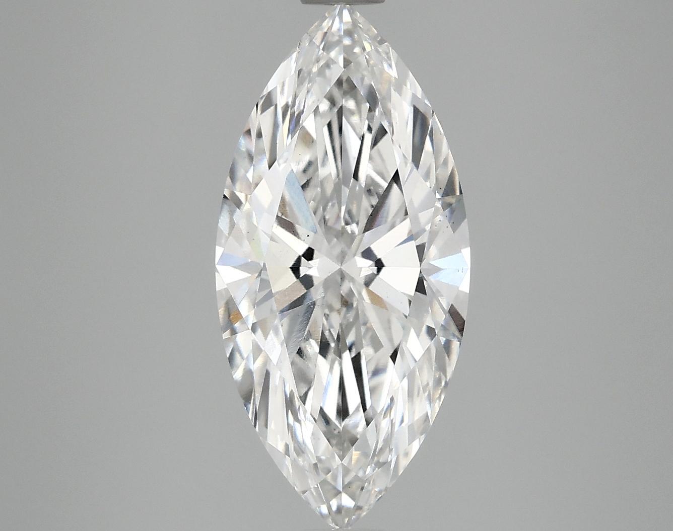 3.06 Carat Marquise Shaped Excellent Cut SI1 IGI Certified Lab Grown Diamond
