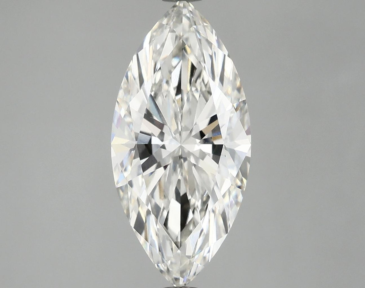 2.87 Carat Marquise Shaped Excellent Cut VVS2 IGI Certified Lab Grown Diamond
