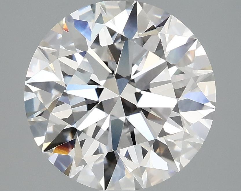 3.08 Carat Round Shaped Excellent Cut VVS2 IGI Certified Lab Grown Diamond
