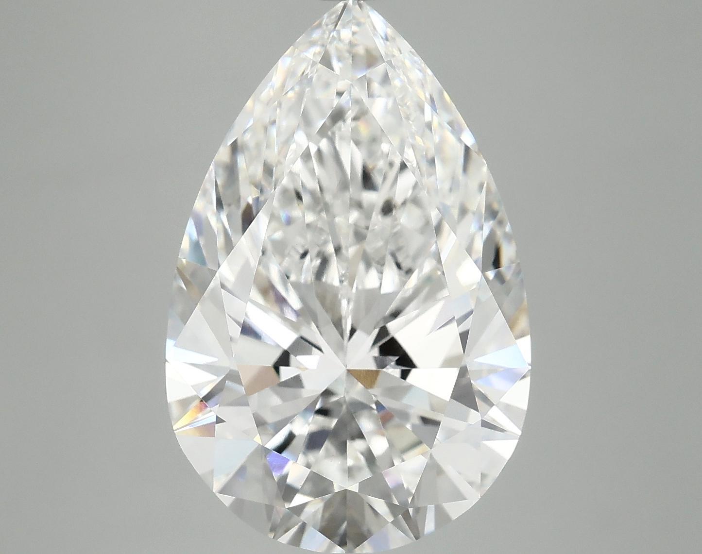 7.07 Carat Pear Shaped Excellent Cut VVS2 IGI Certified Lab Grown Diamond