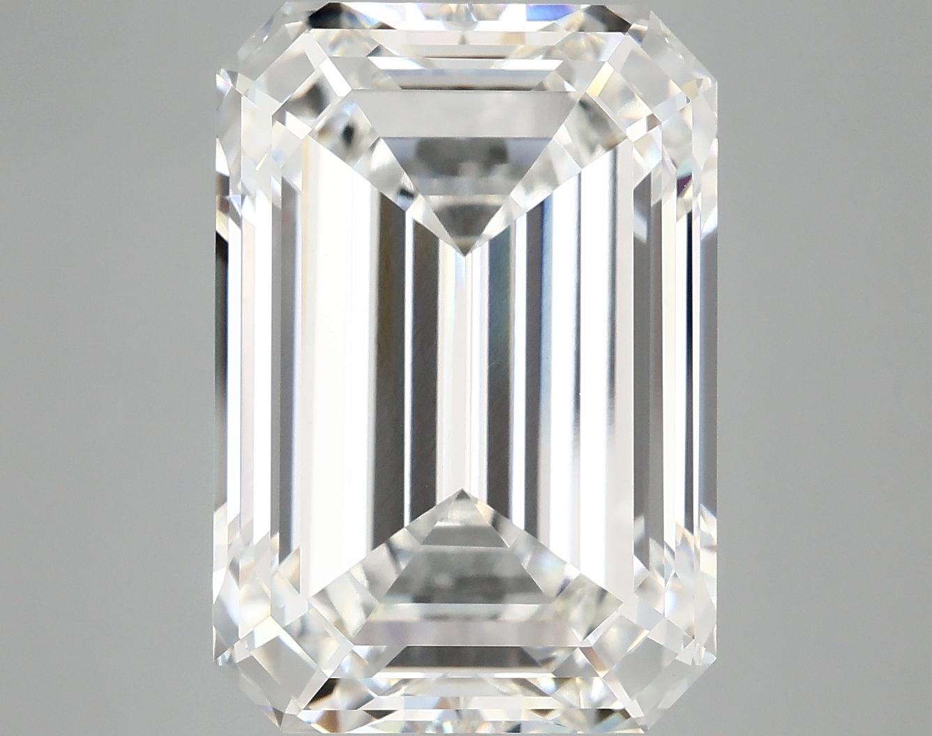 12.09 Carat Emerald Shaped Ideal Cut VVS2 IGI Certified Lab Grown Diamond