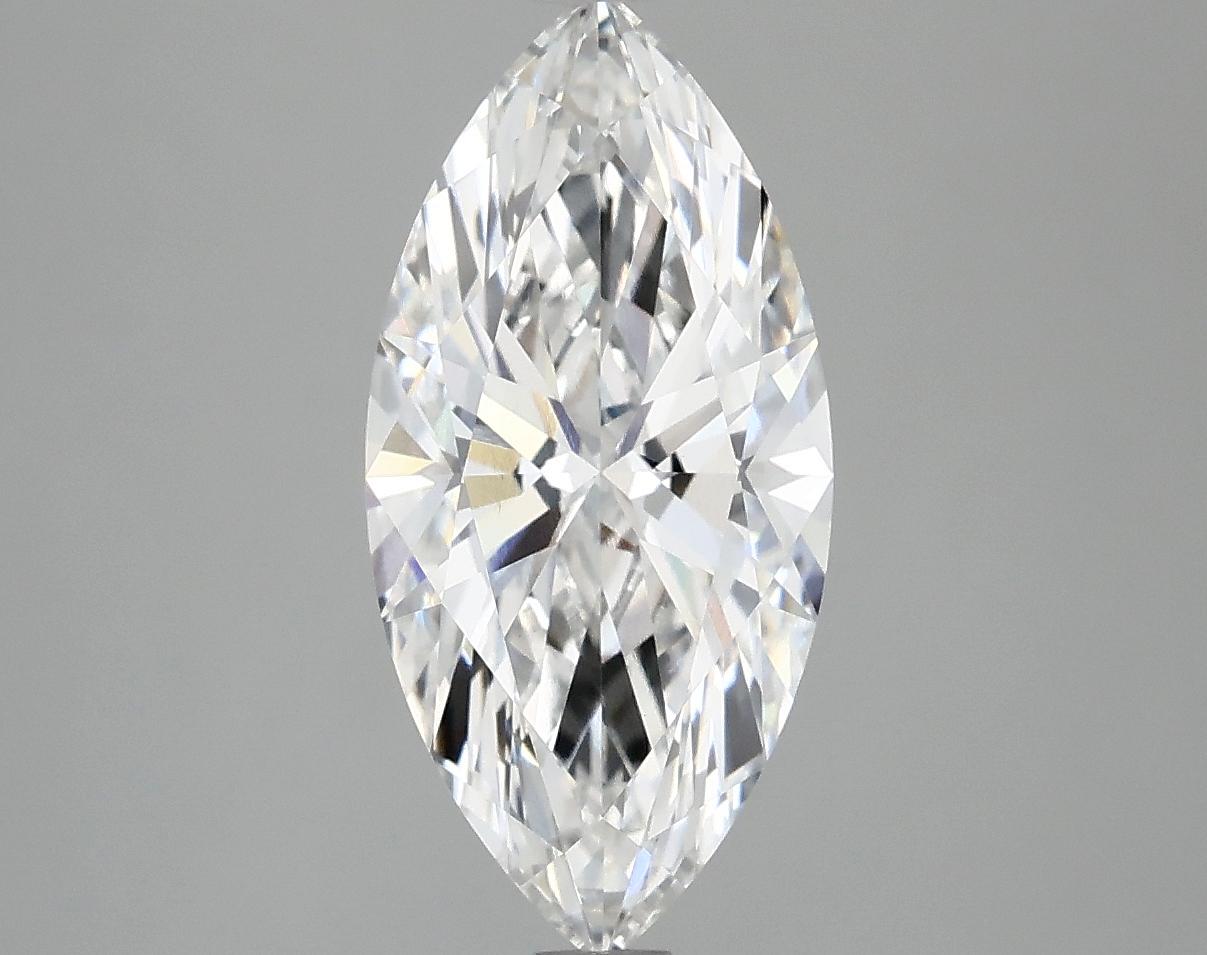 2.55 Carat Marquise Shaped Excellent Cut VVS2 IGI Certified Lab Grown Diamond