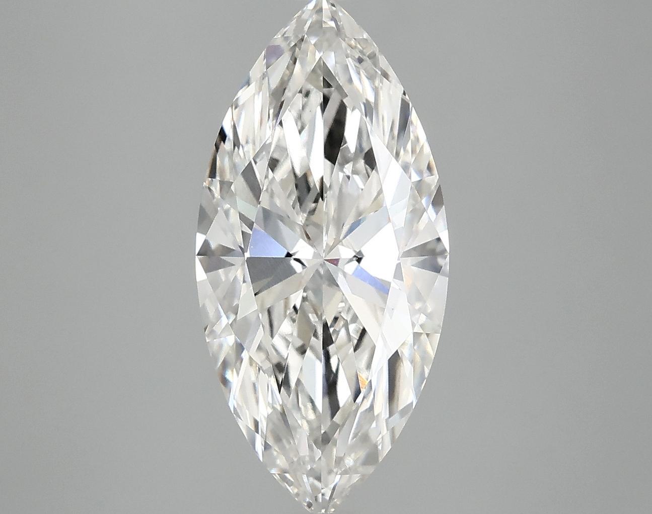3.02 Carat Marquise Shaped Excellent Cut VVS2 IGI Certified Lab Grown Diamond