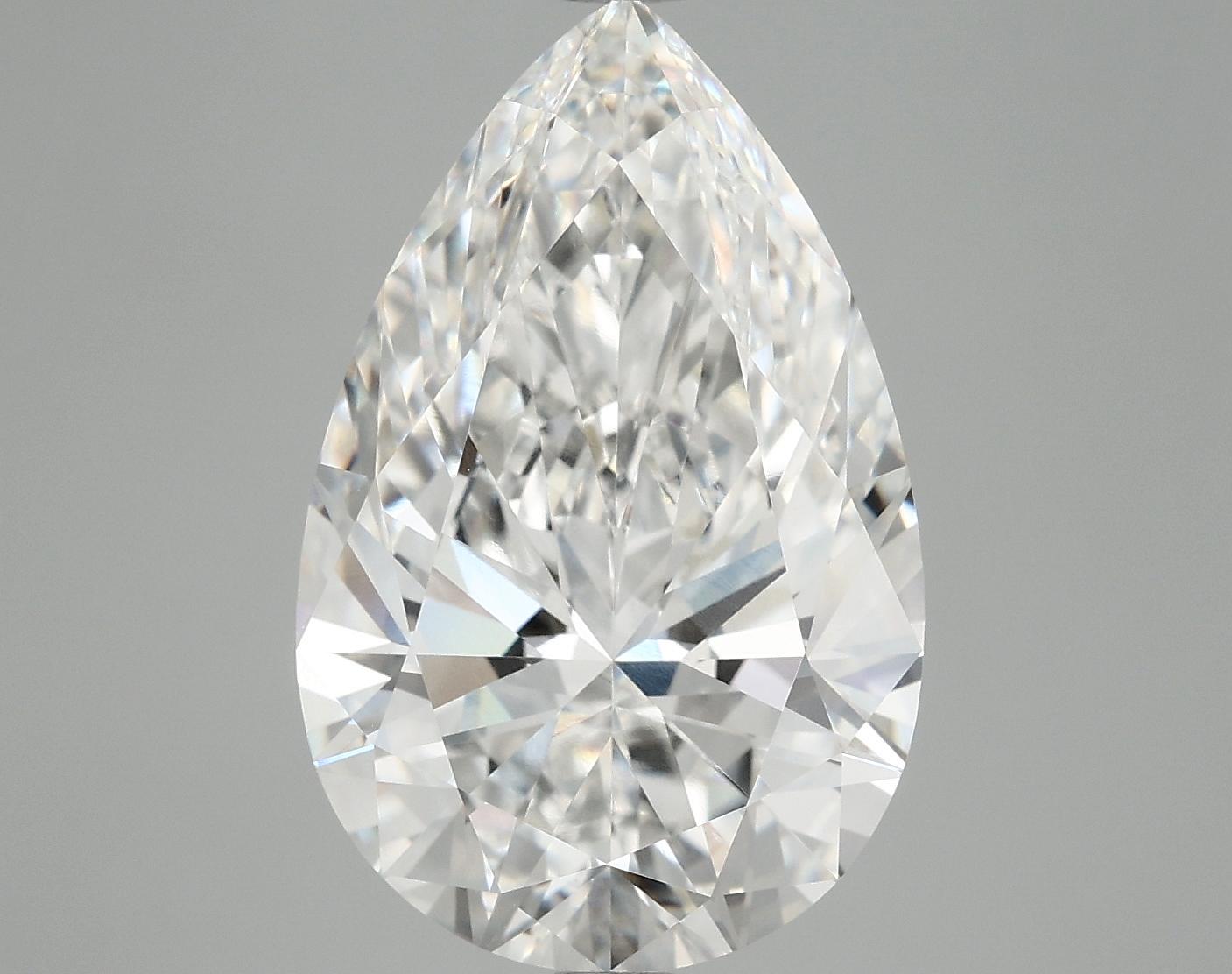6.82 Carat Pear Shaped Ideal Cut VVS2 IGI Certified Lab Grown Diamond