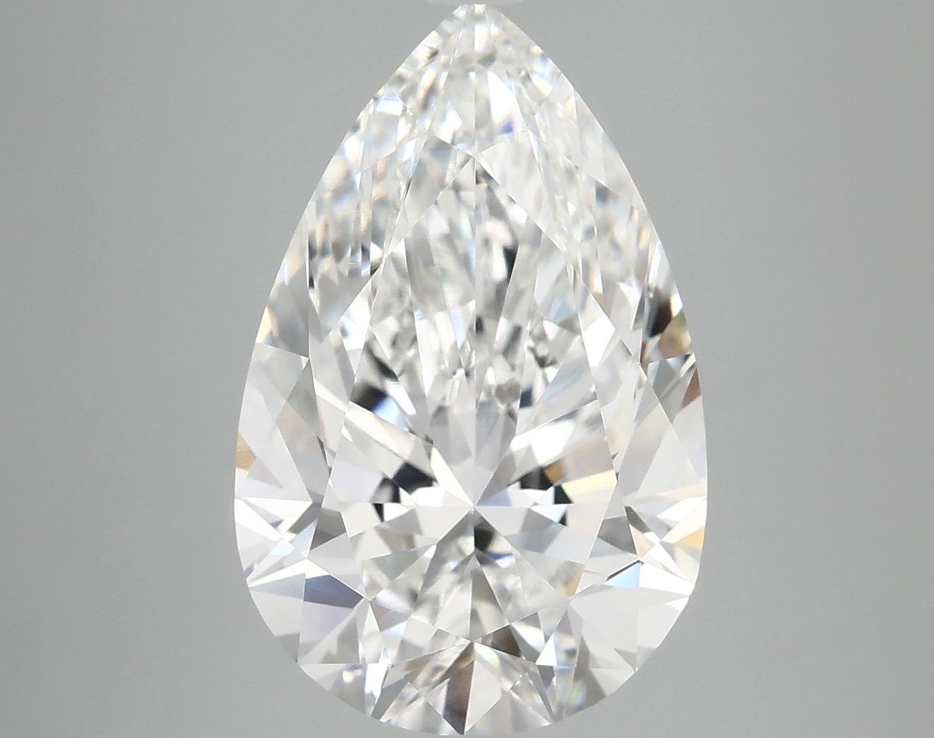6.02 Carat Pear Shaped Ideal Cut VVS2 IGI Certified Lab Grown Diamond