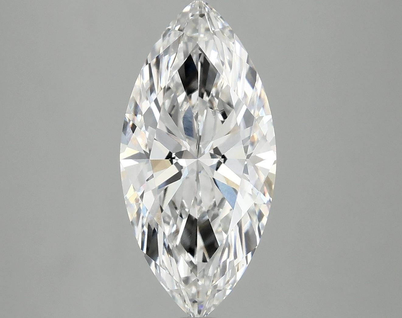 3.03 Carat Marquise Shaped Excellent Cut VVS2 IGI Certified Lab Grown Diamond