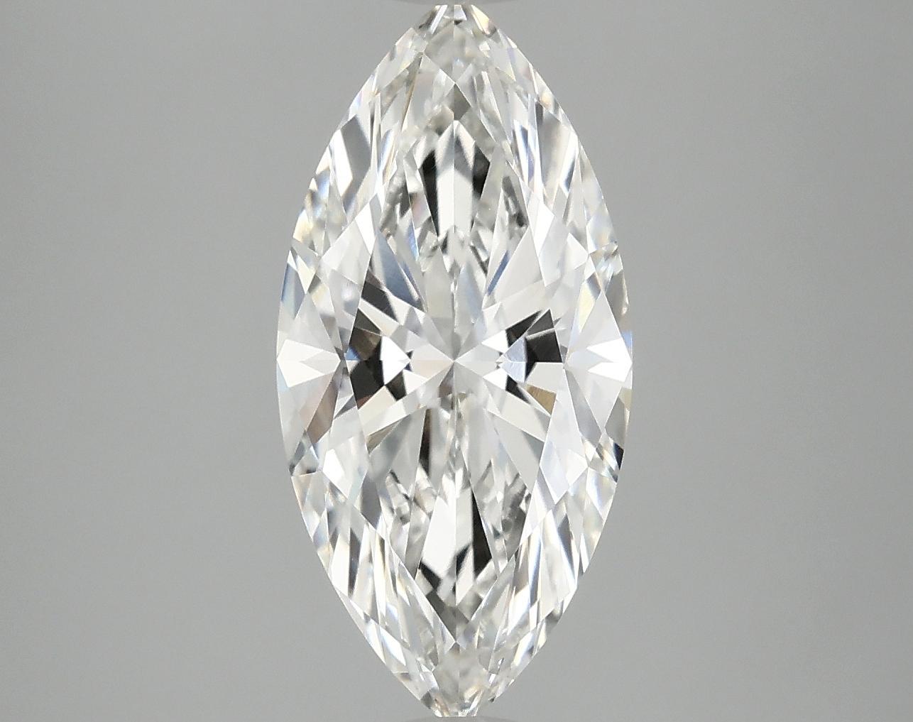 3.07 Carat Marquise Shaped Excellent Cut VVS2 IGI Certified Lab Grown Diamond
