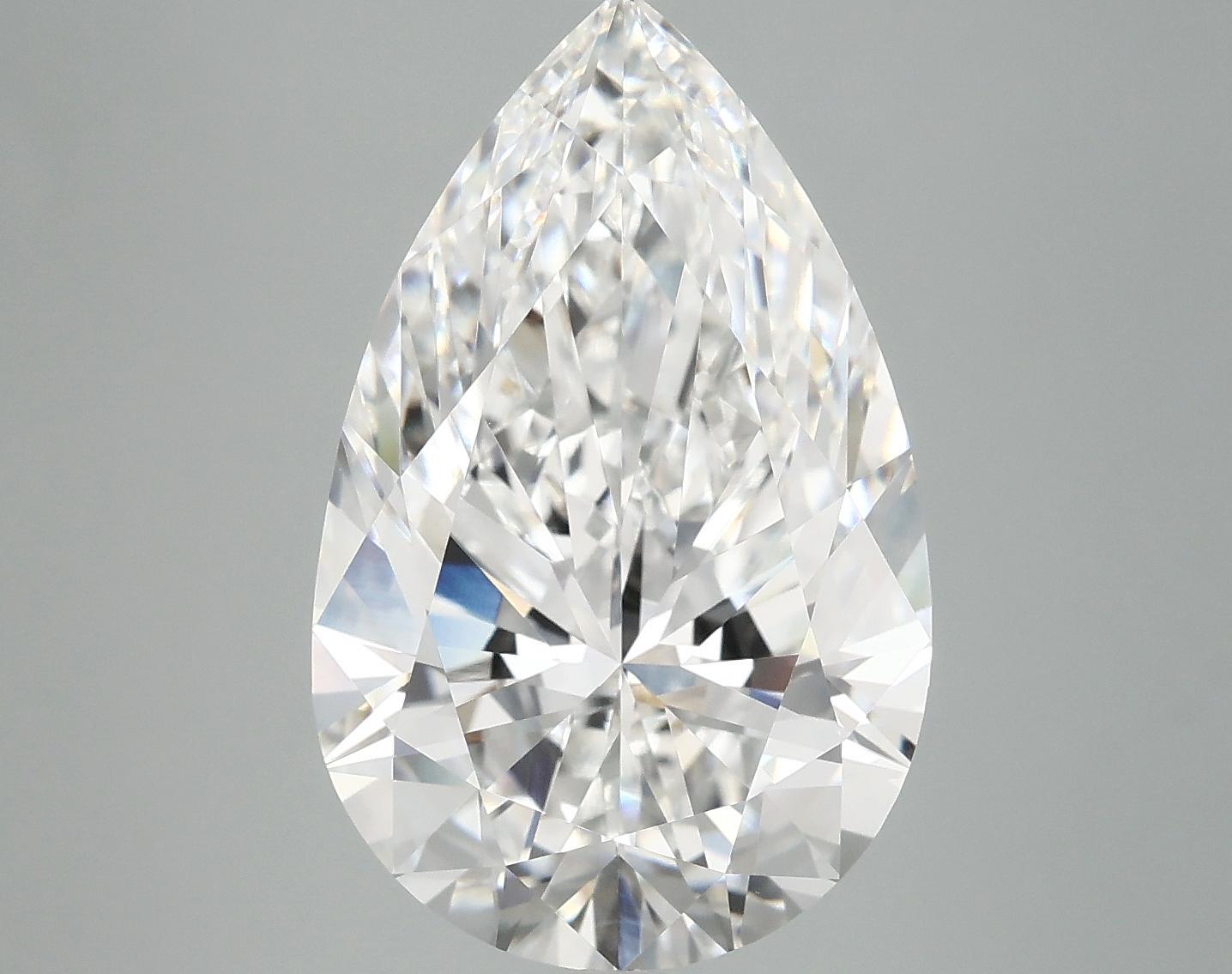 7.19 Carat Pear Shaped Ideal Cut VVS2 IGI Certified Lab Grown Diamond
