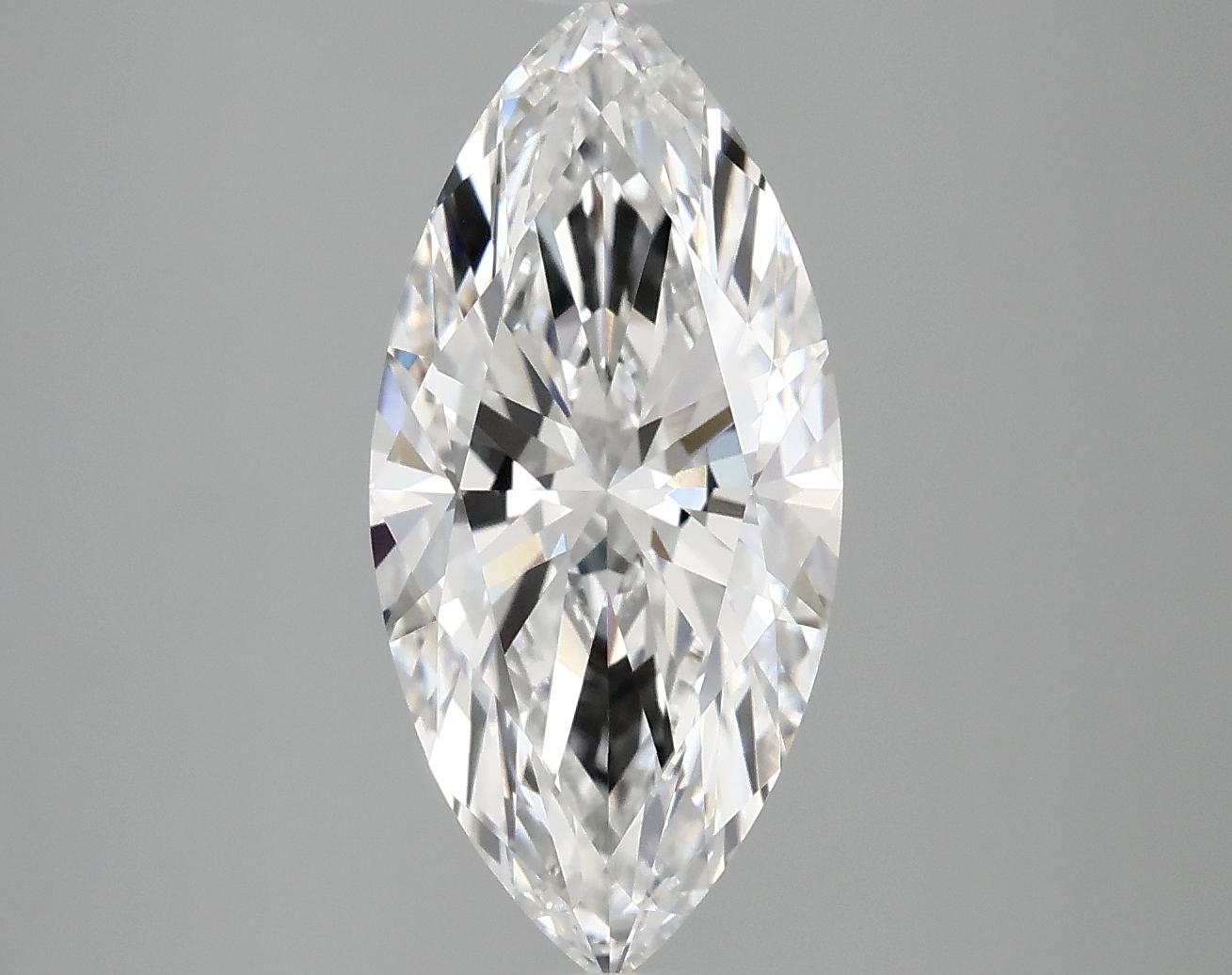 3.09 Carat Marquise Shaped Excellent Cut VVS2 IGI Certified Lab Grown Diamond