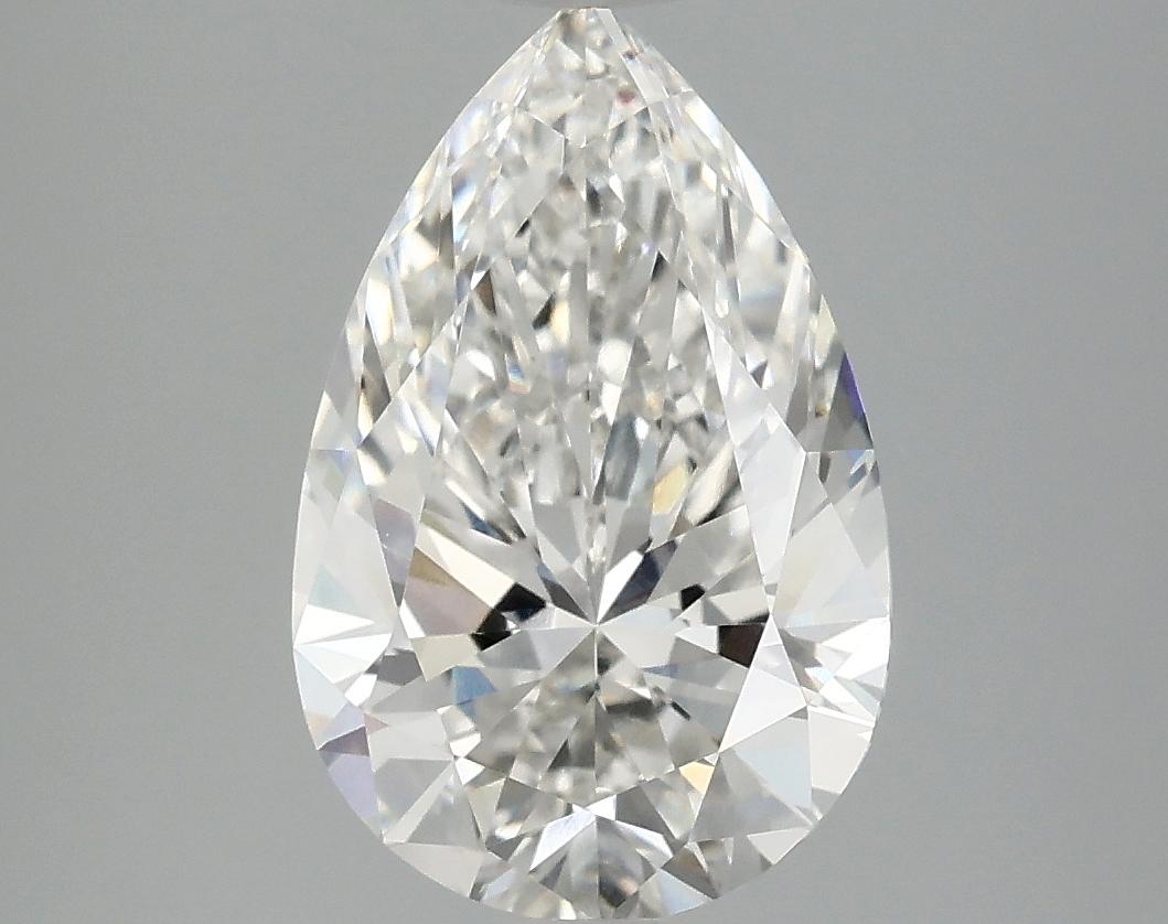 3.02 Carat Pear Shaped Ideal Cut VVS2 IGI Certified Lab Grown Diamond