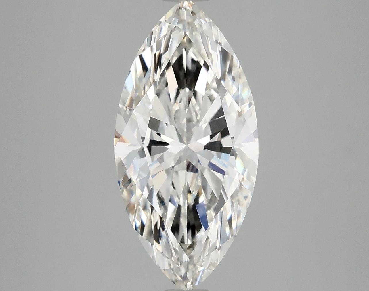 3.03 Carat Marquise Shaped Ideal Cut VVS2 IGI Certified Lab Grown Diamond