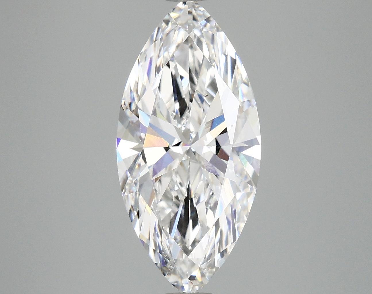 2.97 Carat Marquise Shaped Excellent Cut VVS2 IGI Certified Lab Grown Diamond