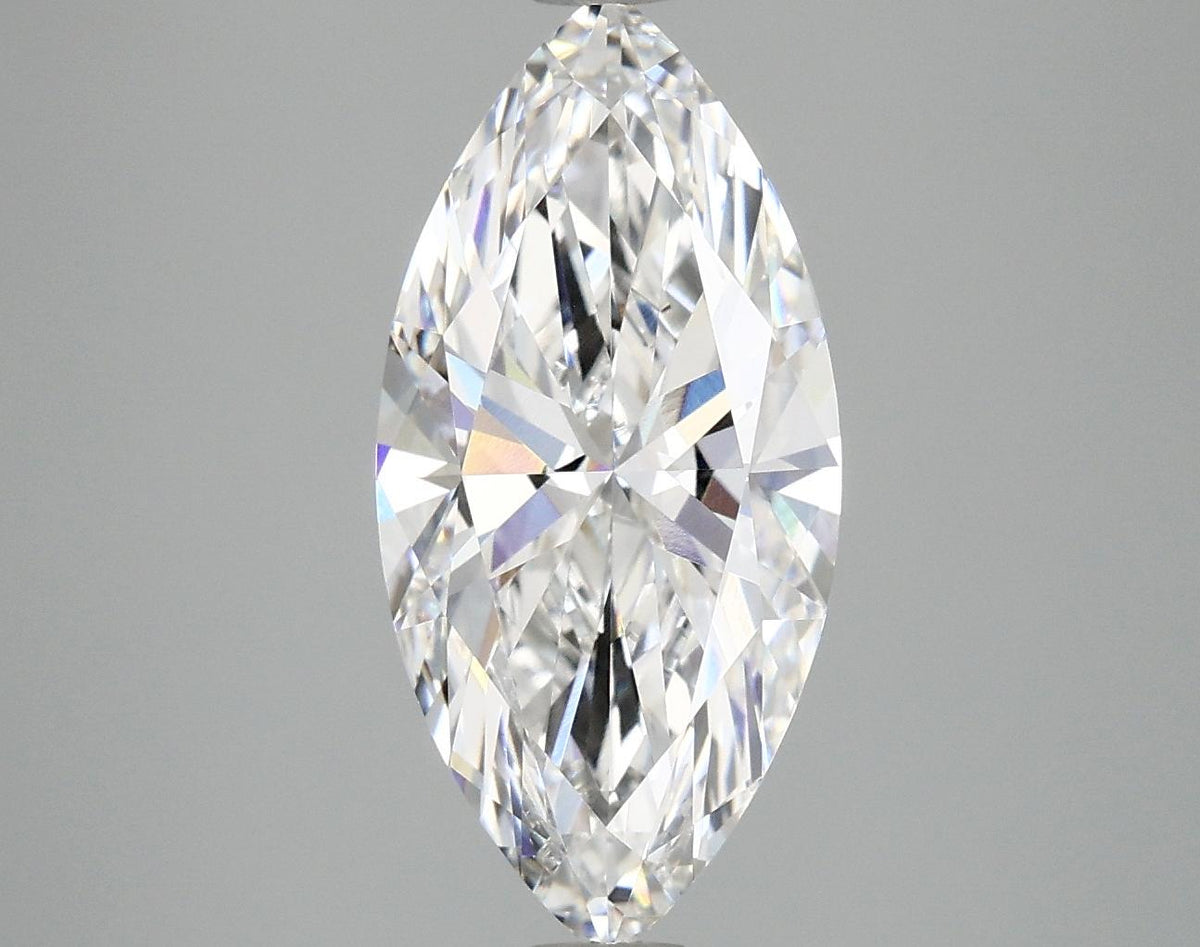 2.97 Carat Marquise Shaped Excellent Cut VVS2 IGI Certified Lab Grown Diamond
