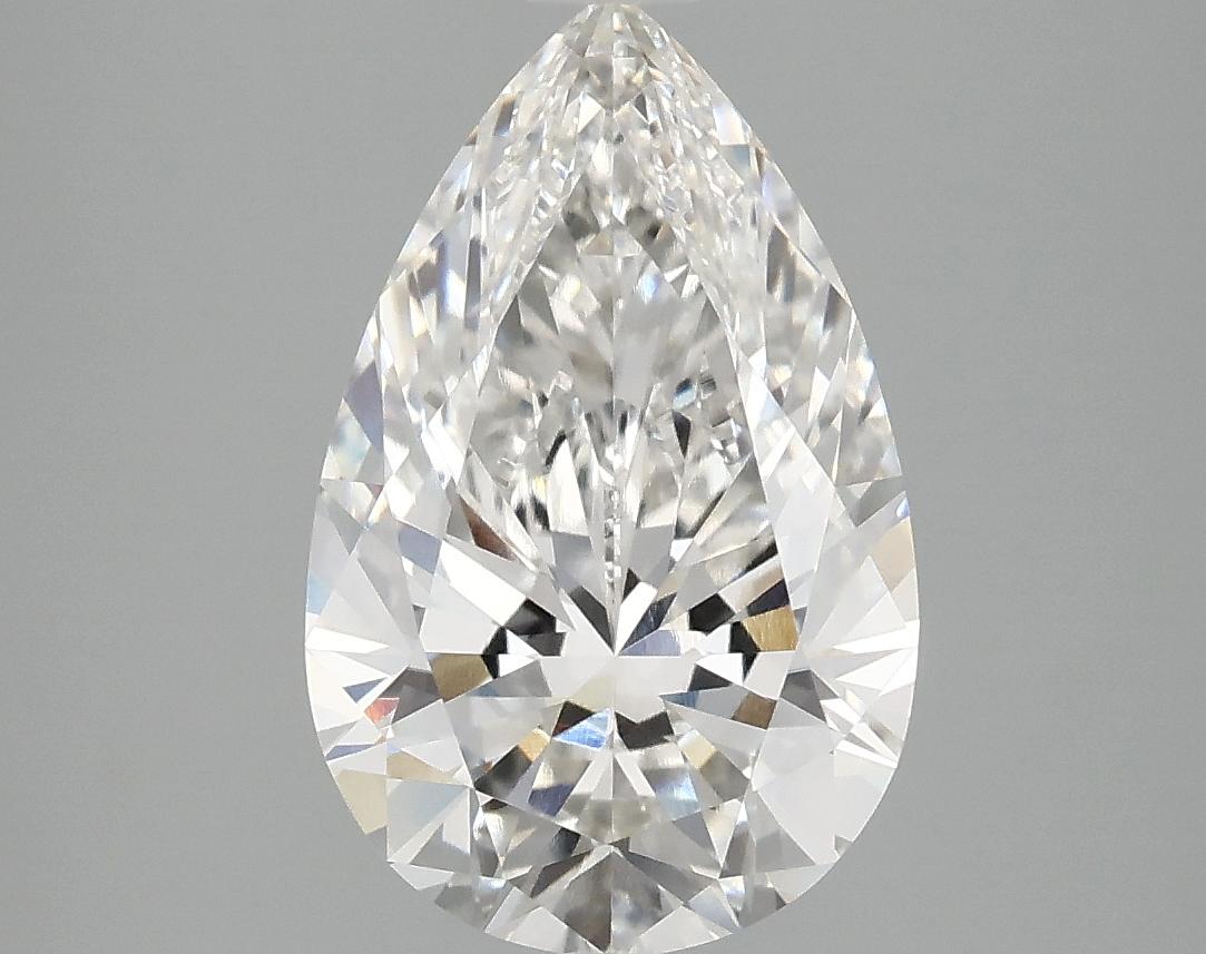 3.02 Carat Pear Shaped Ideal Cut VVS2 IGI Certified Lab Grown Diamond