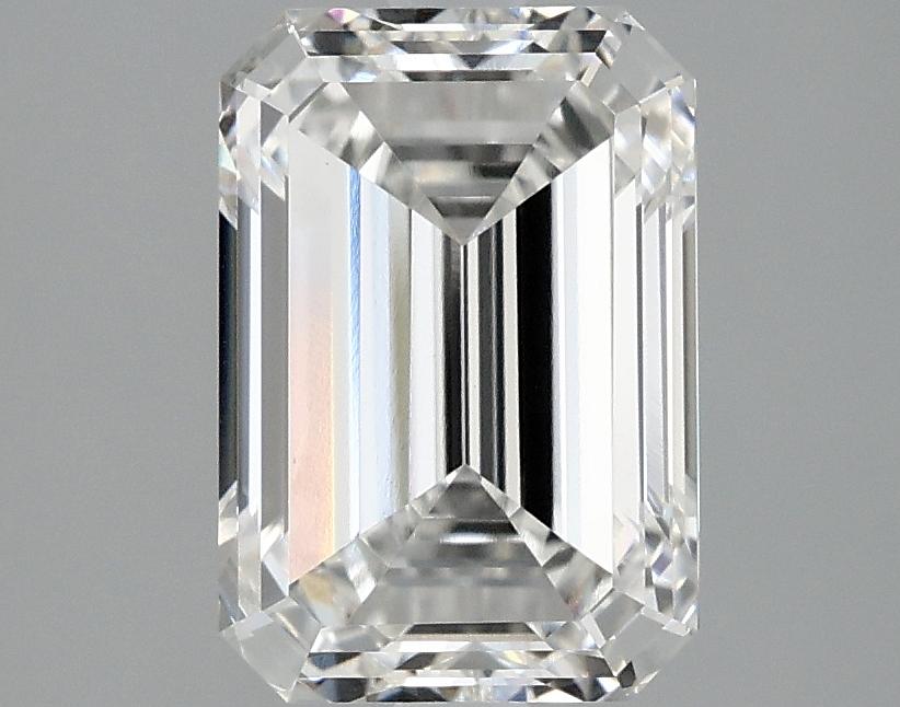 2.5 Carat Emerald Shaped Ideal Cut VVS2 IGI Certified Lab Grown Diamond