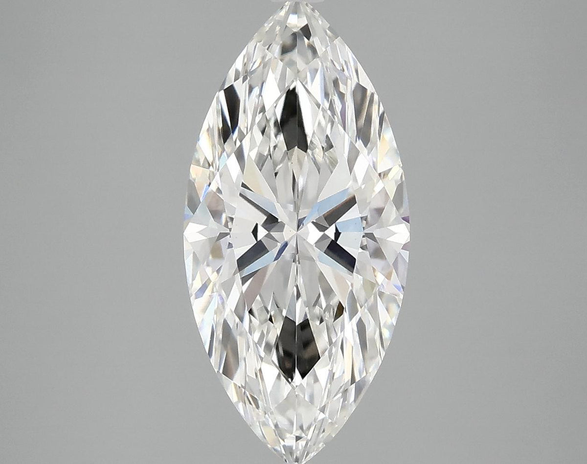 3.02 Carat Marquise Shaped Excellent Cut VVS2 IGI Certified Lab Grown Diamond