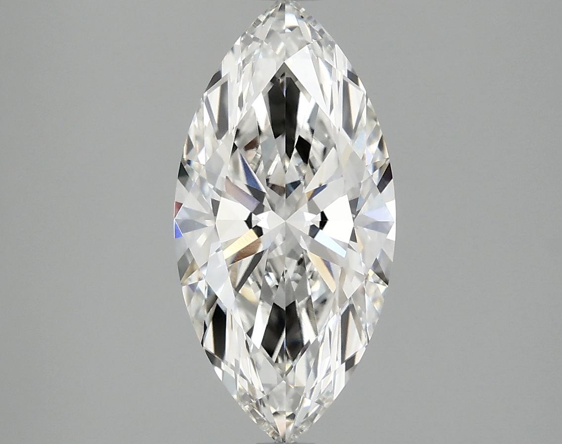 2.03 Carat Marquise Shaped Excellent Cut VVS2 IGI Certified Lab Grown Diamond