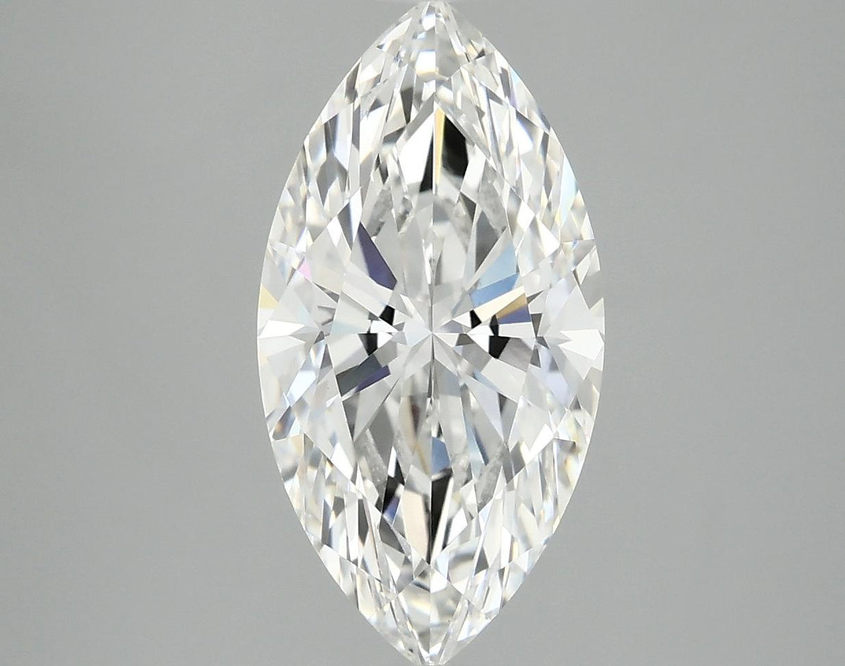 3.07 Carat Marquise Shaped Ideal Cut VVS2 IGI Certified Lab Grown Diamond
