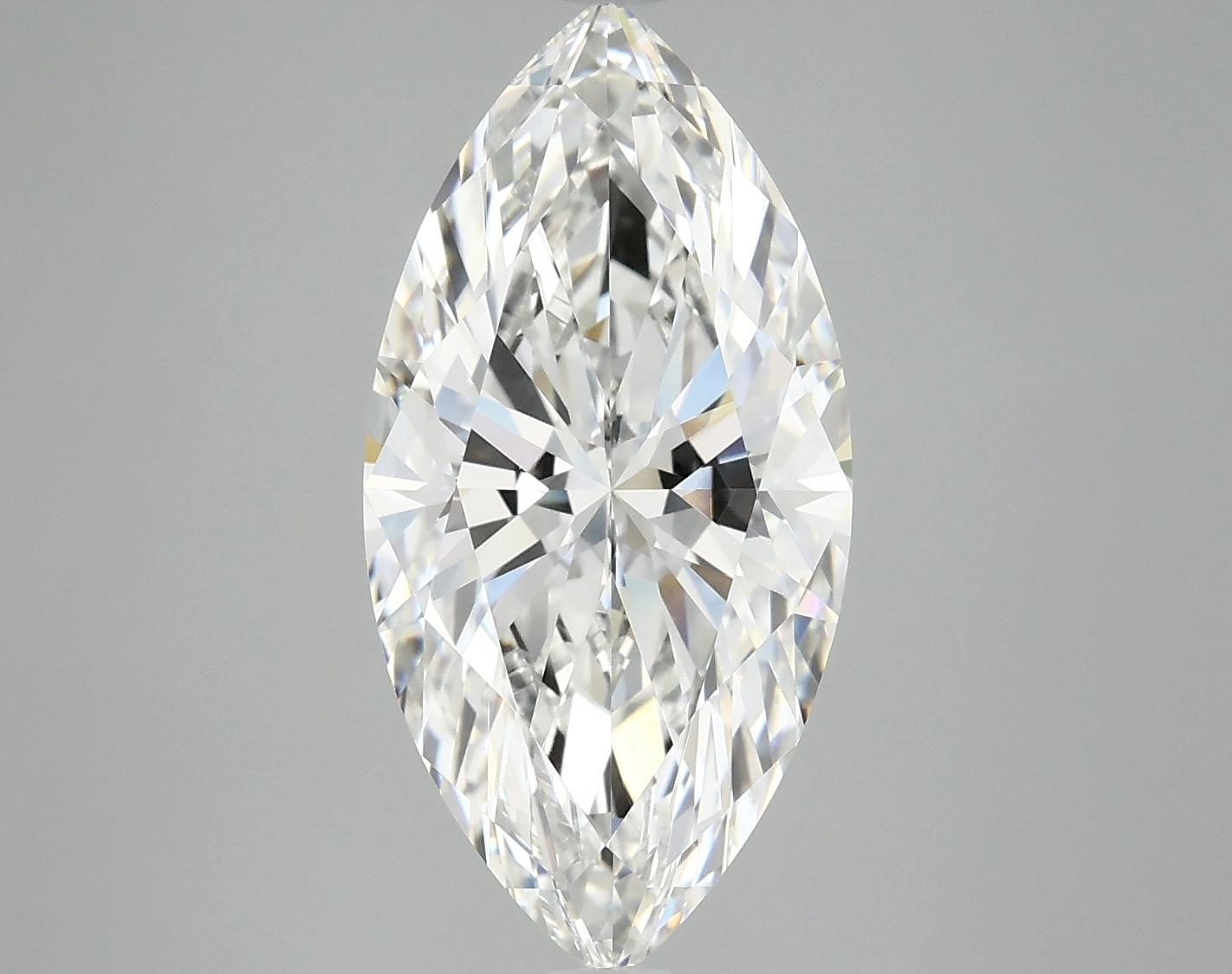 4.02 Carat Marquise Shaped Ideal Cut VVS2 IGI Certified Lab Grown Diamond