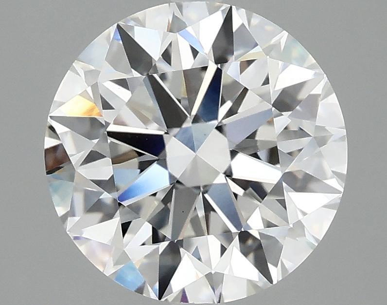 3.07 Carat Round Shaped Excellent Cut VVS2 IGI Certified Lab Grown Diamond