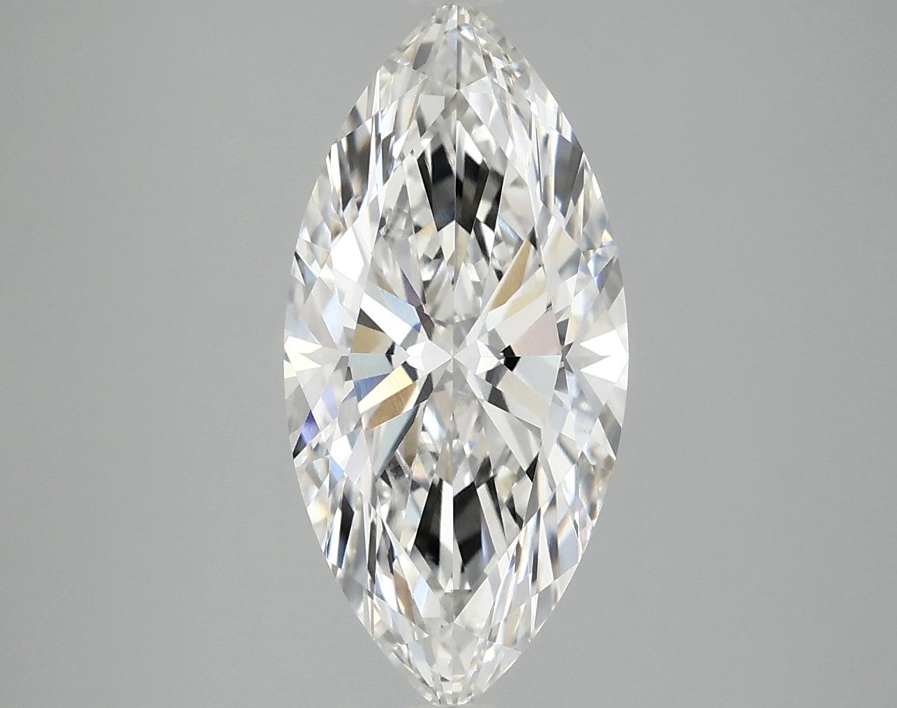 3.06 Carat Marquise Shaped Excellent Cut VVS2 IGI Certified Lab Grown Diamond