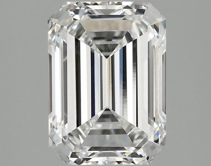 2.5 Carat Emerald Shaped Excellent Cut VVS2 IGI Certified Lab Grown Diamond