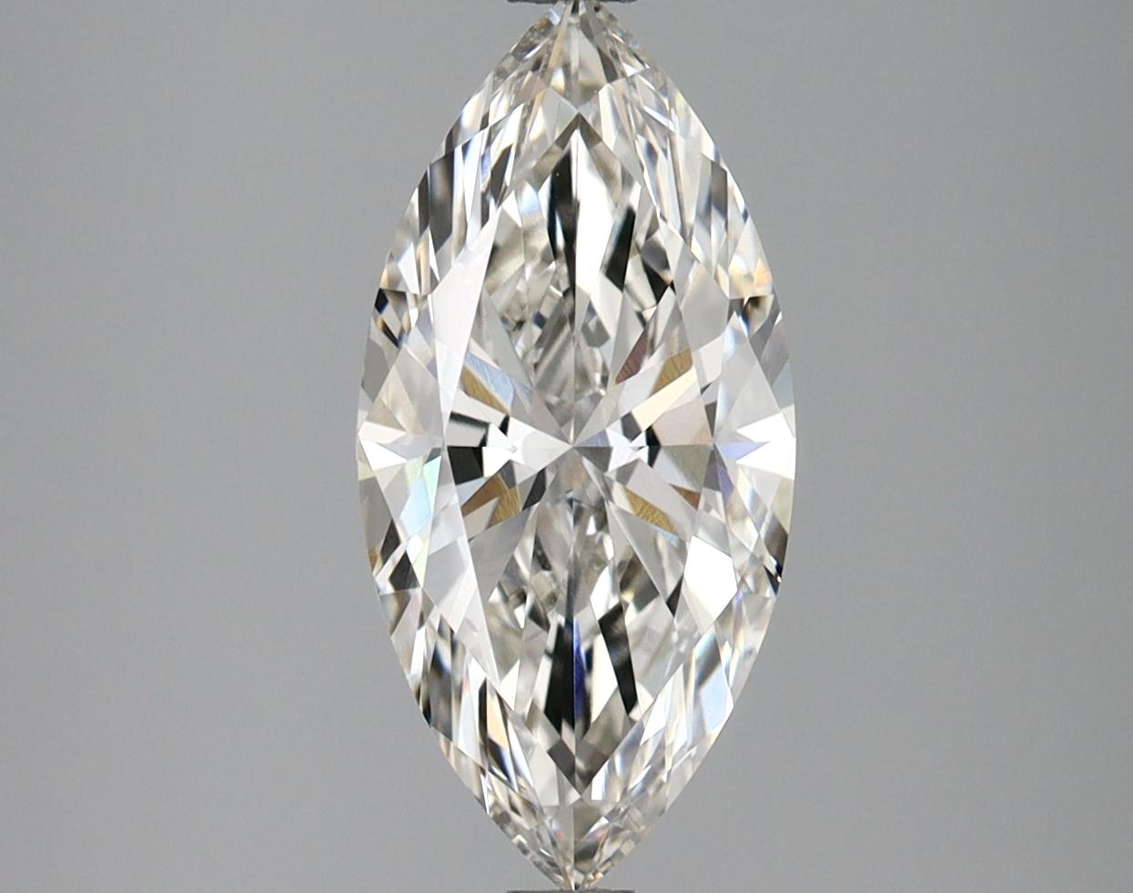 2.0 Carat Marquise Shaped Excellent Cut VVS2 IGI Certified Lab Grown Diamond