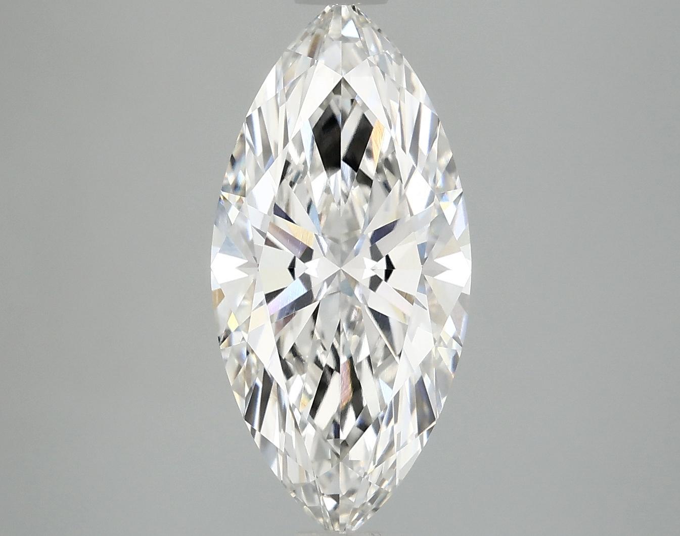 3.02 Carat Marquise Shaped Excellent Cut VVS2 IGI Certified Lab Grown Diamond