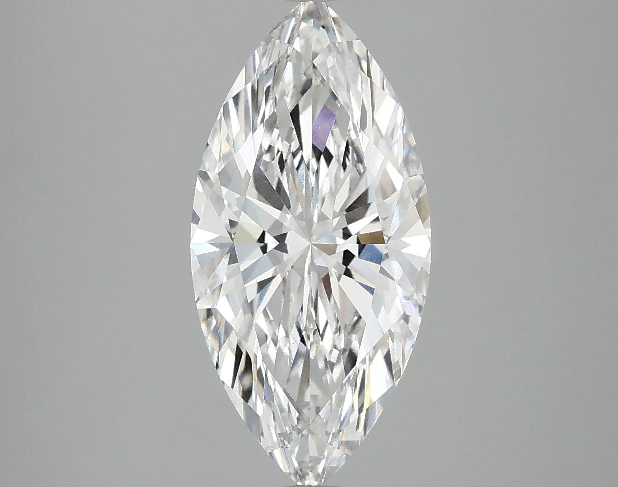 2.58 Carat Marquise Shaped Excellent Cut VS1 IGI Certified Lab Grown Diamond