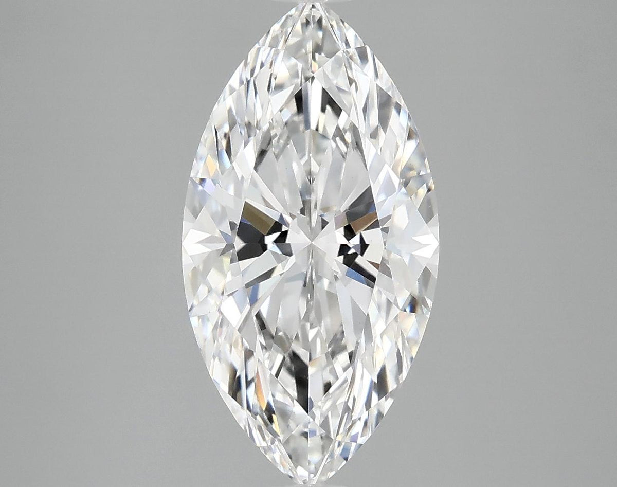 3.07 Carat Marquise Shaped Ideal Cut VVS2 IGI Certified Lab Grown Diamond