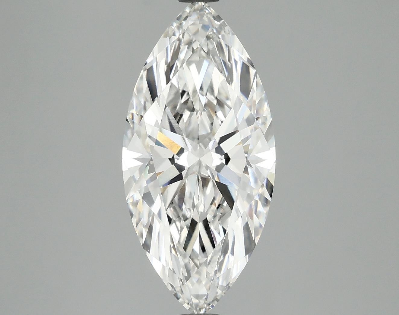 3.03 Carat Marquise Shaped Excellent Cut VVS2 IGI Certified Lab Grown Diamond