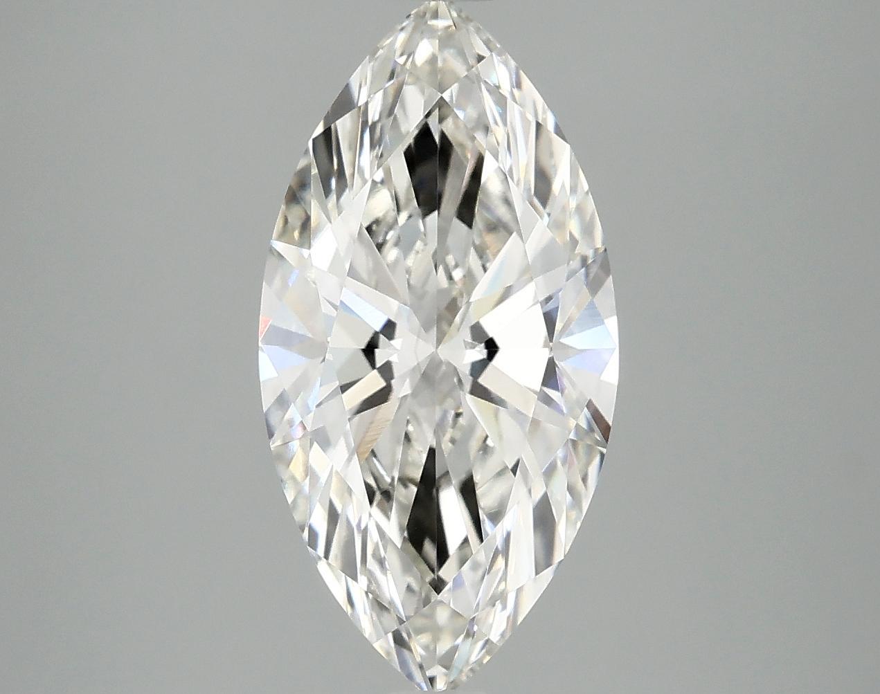 3.08 Carat Marquise Shaped Ideal Cut VVS2 IGI Certified Lab Grown Diamond