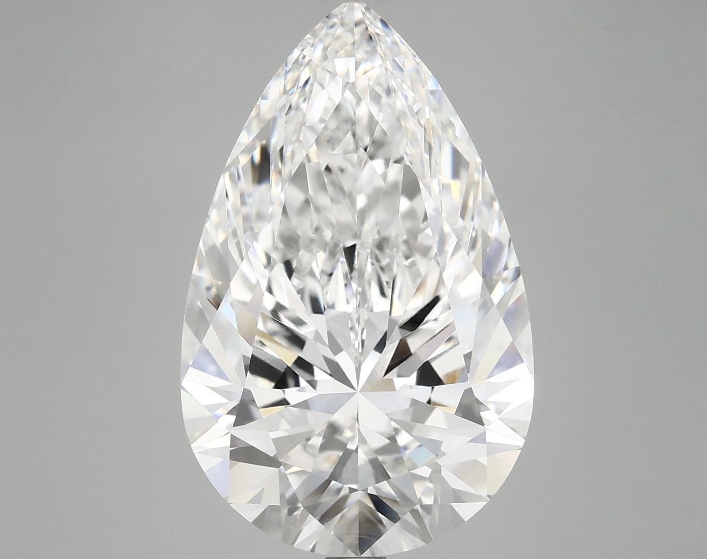 6.82 Carat Pear Shaped Ideal Cut VVS2 IGI Certified Lab Grown Diamond