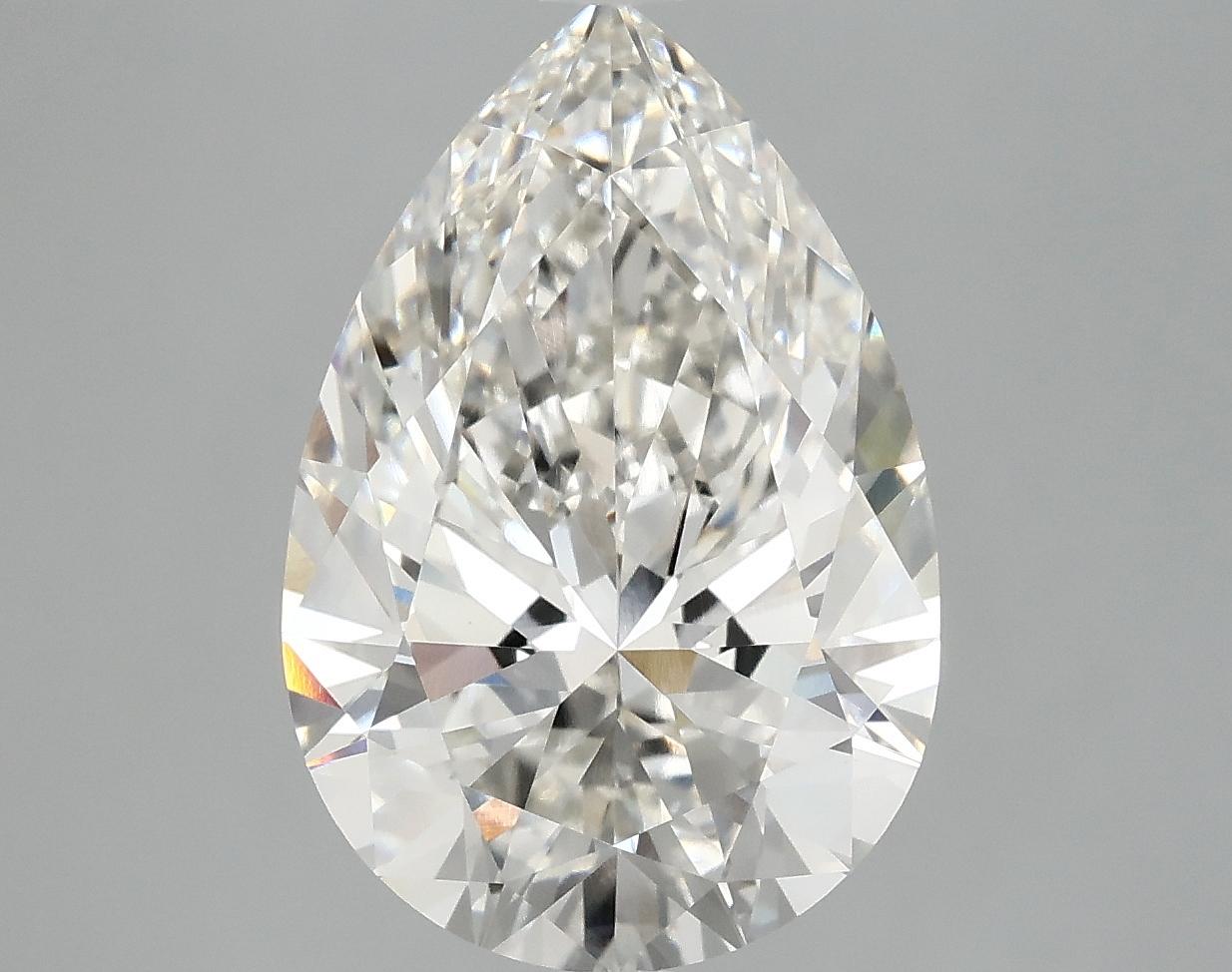 5.08 Carat Pear Shaped Excellent Cut VVS2 IGI Certified Lab Grown Diamond