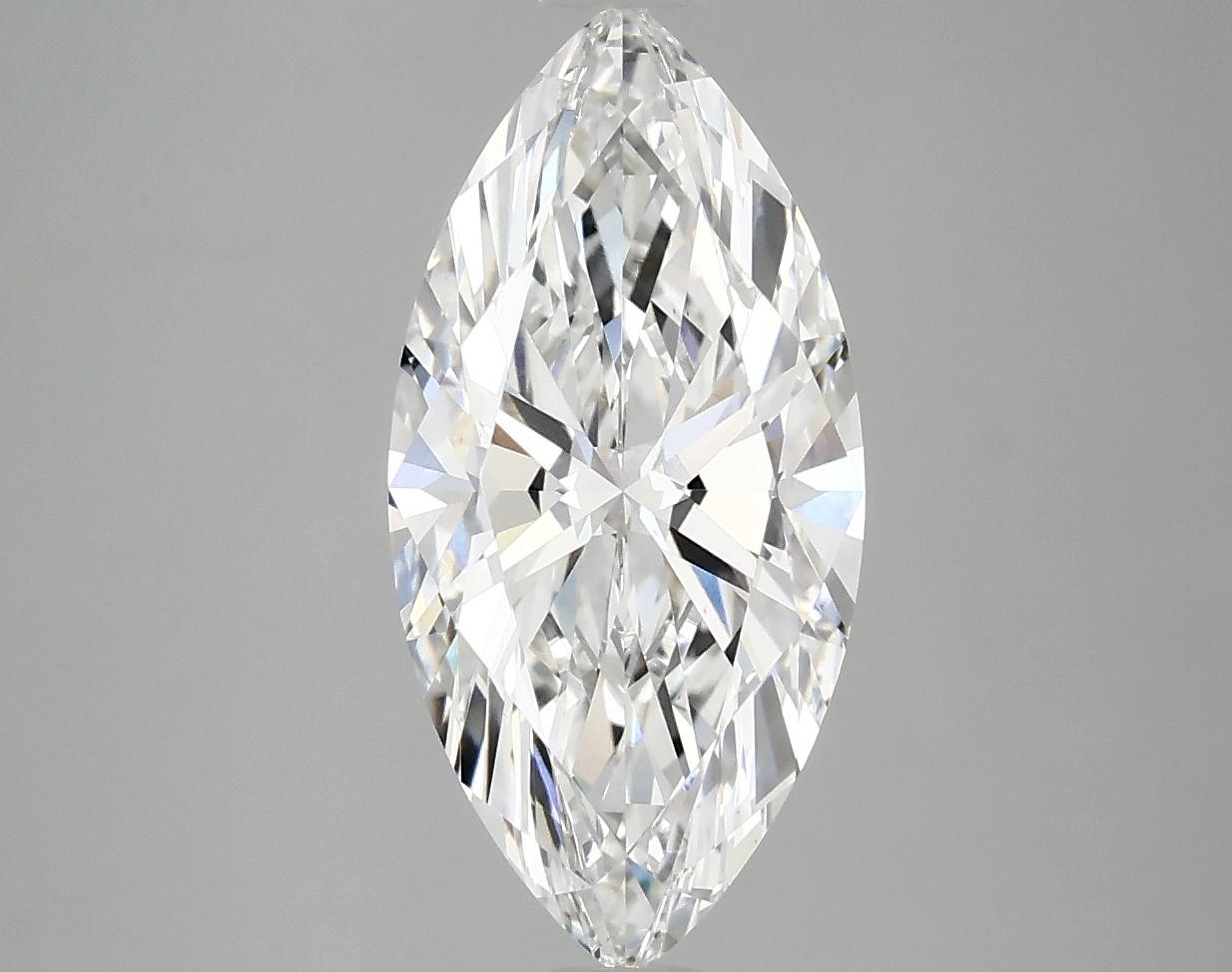 2.55 Carat Marquise Shaped Excellent Cut VS1 IGI Certified Lab Grown Diamond