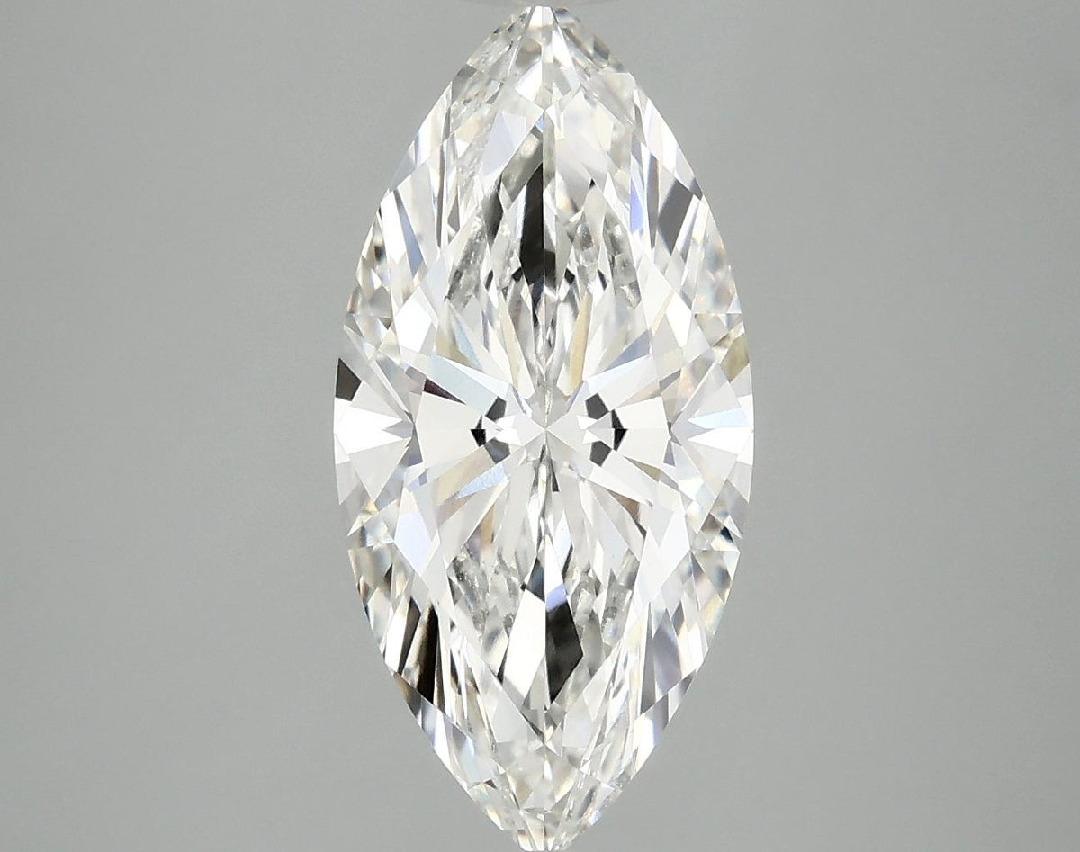 2.97 Carat Marquise Shaped Excellent Cut VVS2 IGI Certified Lab Grown Diamond