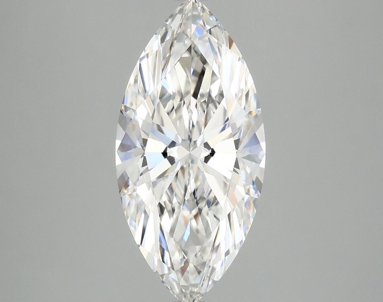 3.05 Carat Marquise Shaped Excellent Cut VVS2 IGI Certified Lab Grown Diamond