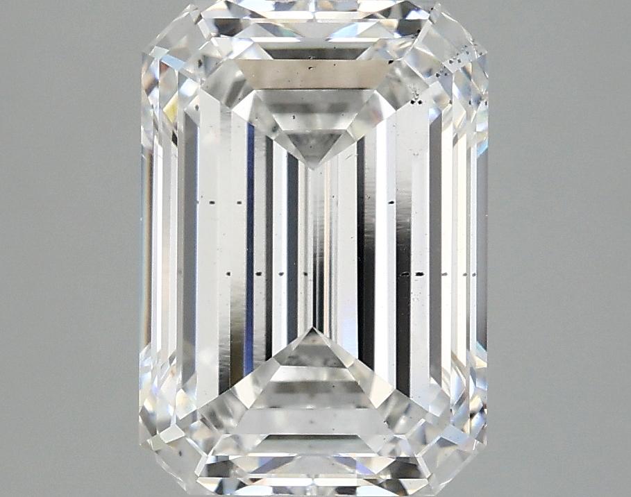 3.79 Carat Emerald Shaped Ideal Cut SI1 IGI Certified Lab Grown Diamond